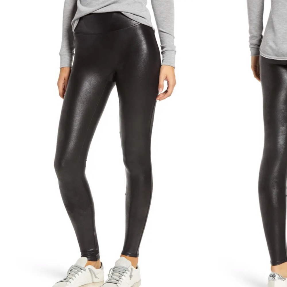 NWT Spanx leather leggings